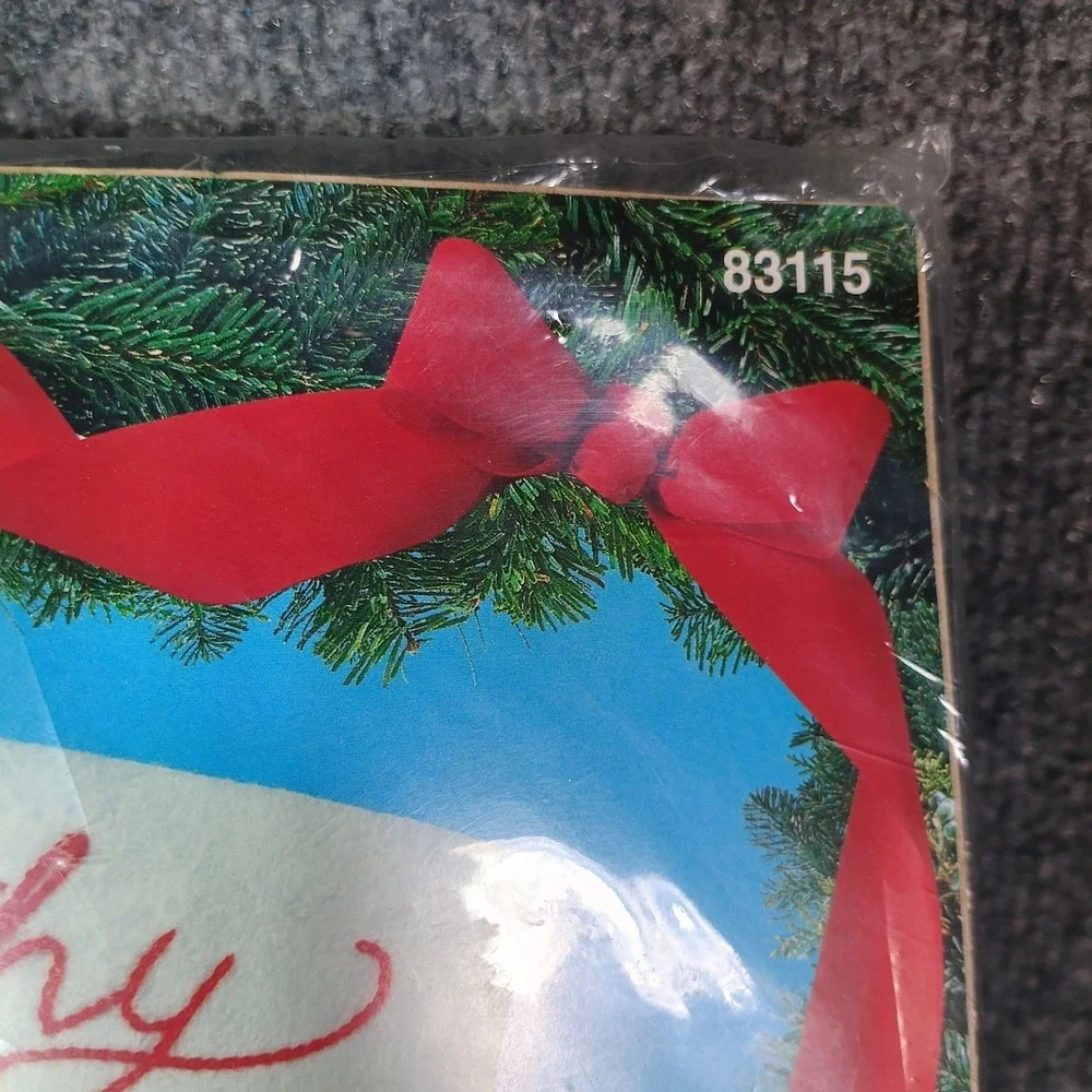 Bucilla Felt Applique Christmas Stocking Kit Down The Chimney 18 Inch 1994 83115